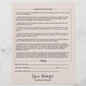 まつげエクステンションリビリティウェイバーベージュサロン チラシ (裏面)