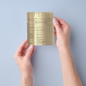 まつげエクステンション免責同意書 シャンパンゴールド チラシ (手)