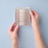 まつげエクステンション免責同意書 ローズグレイ コンフェ チラシ (手)