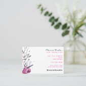 まつげエクステンション技術者 美容サロン 名刺 (スタンド正面)