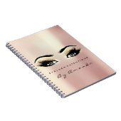 まつげエクステンション目メイクアップアーティストシャンパイニュ ノートブック (右側)