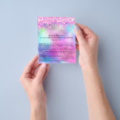 まつげエクステンション責任免除同意書 ローズドリップス チラシ (手)