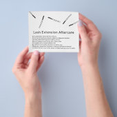 まつげエクステンション·アフターケア·ハンド·ミニ描マリスト チラシ (手)