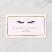 まつげエクステンション、眉、美容師の名刺 名刺 (正面)