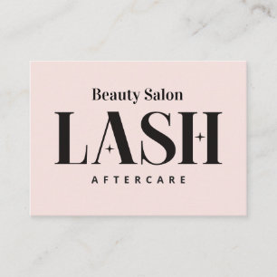 まつげエクステンションLashアフターケアカード 名刺