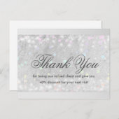 まつげエクステ グリッター スノー スター ポストカード (正面/裏面)