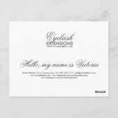 まつげエクステ グリッター スノー スター ポストカード (裏面)