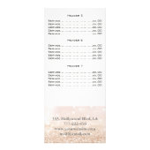 まつげエレガントと眉毛のキラキラのメニューカード ラックカード (裏面)