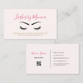 まつげシンプルと眉毛を使ったメイクアップアーティスト 名刺 (正面/裏面)