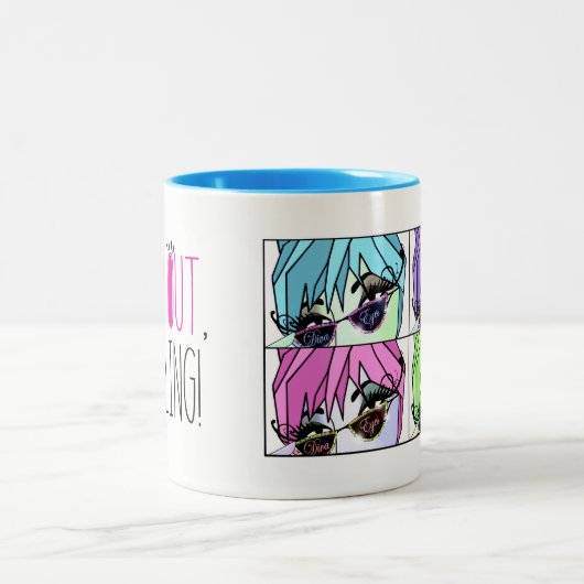 まつげディヴァスラッシュアウト! ツートーンマグカップ (中央)