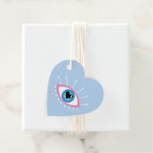 まつげピンク色の青を持つギリシャの邪悪な目 フェイバータグ (インサイチュ)