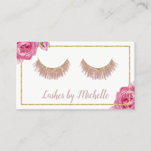 まつげメイクアップアーティストエレガントフローラロイヤリティ ロイヤリティカード (正面)