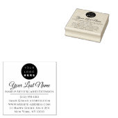 まつげメイクアップアーティストカスタムロゴ名 ラバースタンプ (押印)