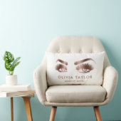 まつげメイクアップアーティストバラ金ゴールドアイズブロー ランバークッション (椅子)