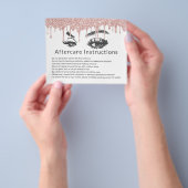 まつげメイクアップアーティストバラ金ゴールドドリップアフターケア チラシ (手)