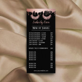 まつげメイクアップアーティストバラ金ゴールド値下げ価格表 ラックカード