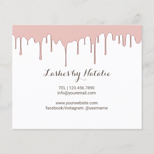 まつげメイクアップアーティストバラ金ゴールド後片付け チラシ (裏面)