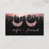 まつげメイクアップアーティストバラ金ゴールド滴参照 紹介カード (正面)