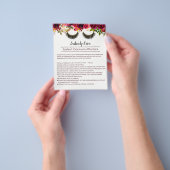 まつげメイクアップアーティストフローラアフターケア指導 チラシ (手)