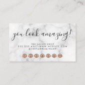 まつげメイクアップアーティストマーブルロイヤリティ ロイヤリティカード (裏面)