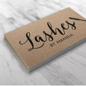 まつげメイクアップアーティストマ素朴ーク拡張 名刺