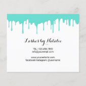 まつげメイクアップアーティストモダンティール(緑がかった色)アフターケア チラシ (裏面)