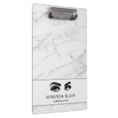 まつげメイクアップアーティストルクスホワイトマーブル クリップボード (右)