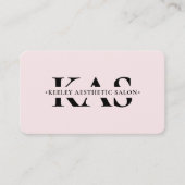 まつげメイクアップアーティスト美しい美学ピンクモダン 名刺 (正面)