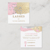 まつげメイクアップアーティスト スクエア名刺 (正面/裏面)