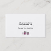 まつげメイクアップアーティスト 名刺 (裏面)