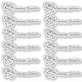 まつげモダンロゴ包装事業名 シール