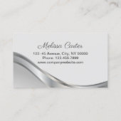 まつげモダン美しいメイクアップアーティストラッシュエクステンション 名刺 (裏面)