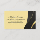 まつげモダン美しいメイクアップアーティストラッシュエクステンション 名刺 (裏面)