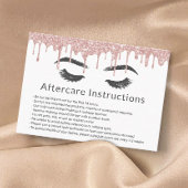 まつげラッシュサロンバラ金ゴールドドリップアフターケア 名刺