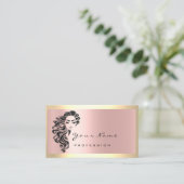 まつげ延長メイクアップアーティストヘアサロンフレーム 名刺 (スタンド正面)