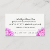 まつげ延長名刺 予約カード (裏面)