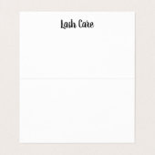 まつげ延長心配シート 名刺 (内部フラット)