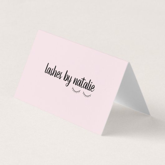 まつげ延長心配シート 名刺 (正面)