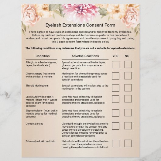 まつげ延長責任放棄エレガントアイボリー チラシ (正面)