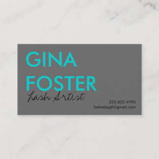 まつげ延長鞭の芸術家 名刺