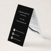 まつげ延長鞭及び唇のアフターケアの紹介 名刺 (裏面)