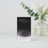 まつげ延長黒い名刺 名刺 (スタンド正面)