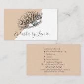 まつげ手描き目サロン名刺 名刺 (正面/裏面)