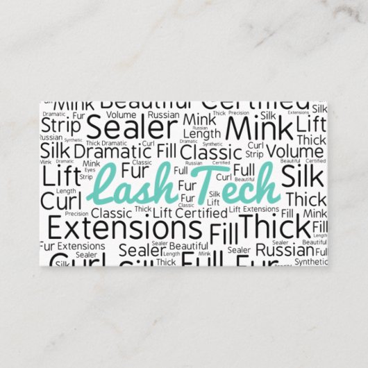 まつげ技術者 名刺 (正面)