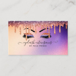 まつげ技術者 – Lashスタイリストグリッタードリップ 名刺