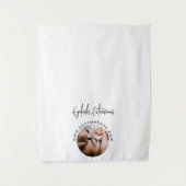 まつげ拡張ポップ・アートのアップショップテーブルランナーバナー タペストリー (正面)