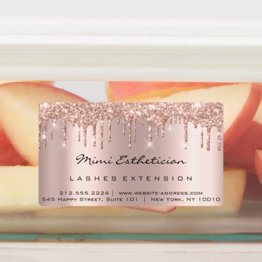 まつげ拡張メイクアップアーティストドリップコスメティックバラ ラベル (貼付)