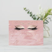 まつげ拡張機能メイクアップ証明書ギフト大理石 (スタンド正面)