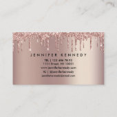 まつげ滴下グリッターバラ金ゴールド 名刺 (裏面)