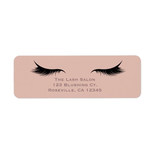 まつげ睫毛美しいサロンスパメイクアップカスタム ラベル (正面)